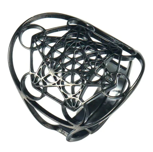 Einstellbarer Ringeinstellungswürfel schwarzer Stahl