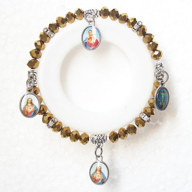 bracelet avec icone religieuse